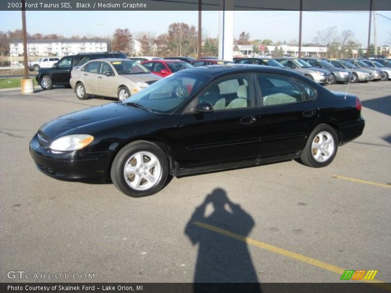 Black / Medium Graphite 2003 Ford Taurus SES