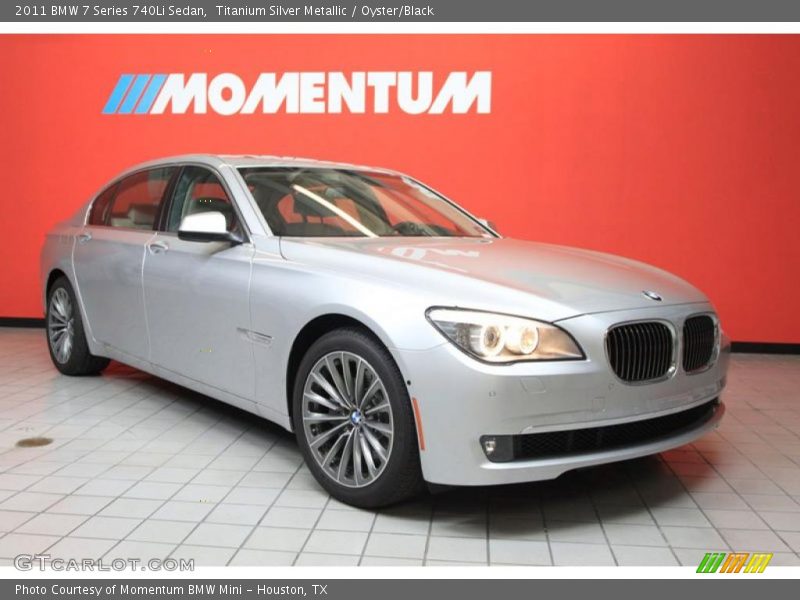 Titanium Silver Metallic / Oyster/Black 2011 BMW 7 Series 740Li Sedan