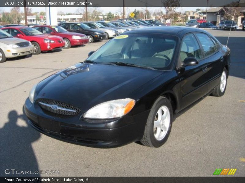 Black / Medium Graphite 2003 Ford Taurus SES