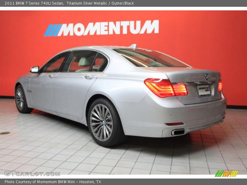 Titanium Silver Metallic / Oyster/Black 2011 BMW 7 Series 740Li Sedan