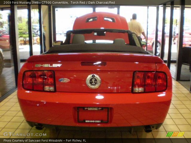 Torch Red / Dark Charcoal/Red 2009 Ford Mustang Shelby GT500 Convertible