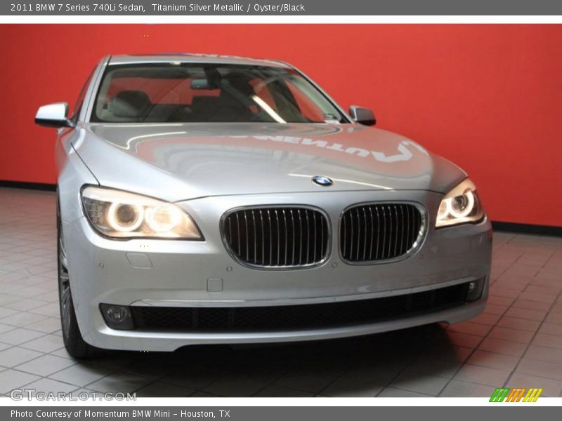 Titanium Silver Metallic / Oyster/Black 2011 BMW 7 Series 740Li Sedan