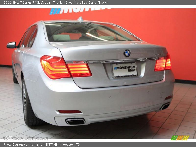 Titanium Silver Metallic / Oyster/Black 2011 BMW 7 Series 740Li Sedan