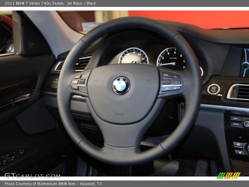 Jet Black / Black 2011 BMW 7 Series 740Li Sedan