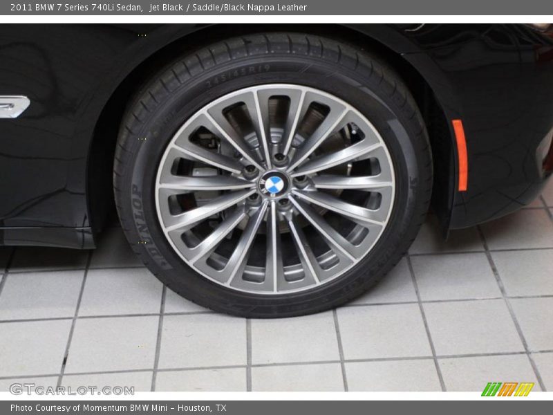Jet Black / Saddle/Black Nappa Leather 2011 BMW 7 Series 740Li Sedan