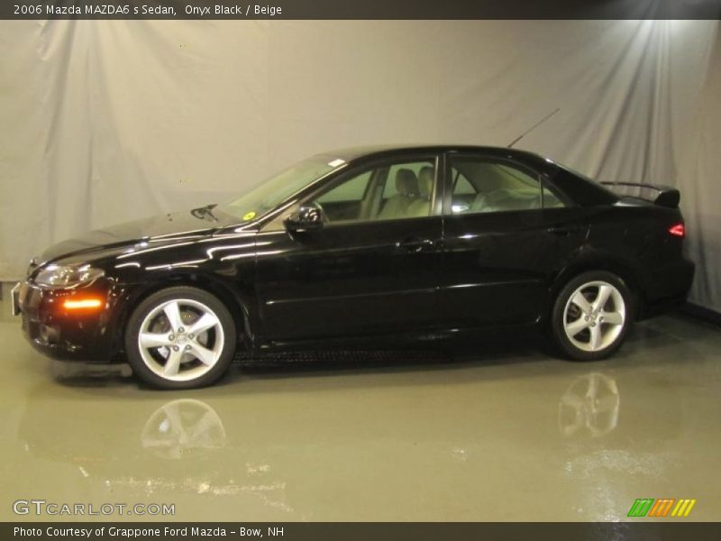 Onyx Black / Beige 2006 Mazda MAZDA6 s Sedan
