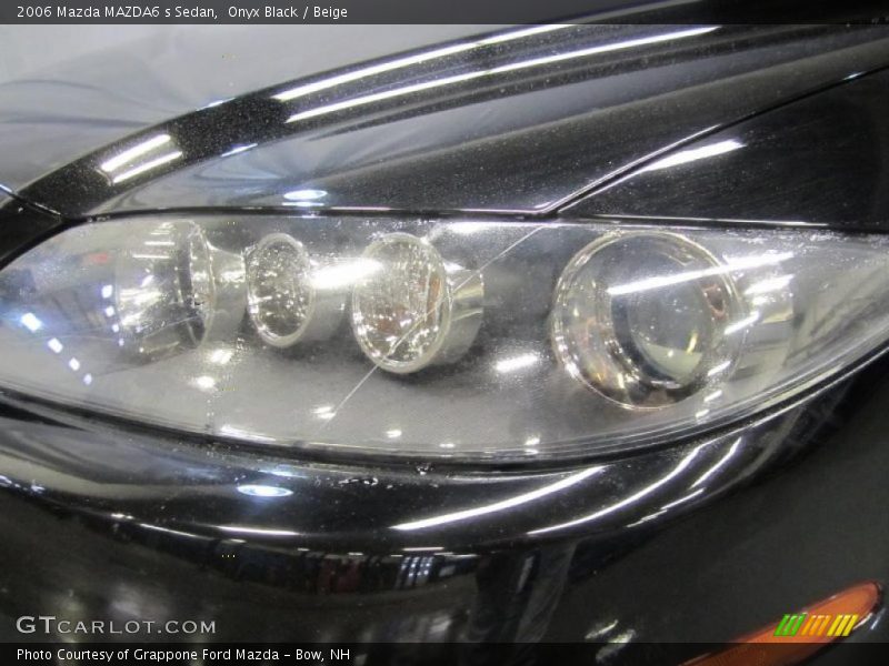 Onyx Black / Beige 2006 Mazda MAZDA6 s Sedan