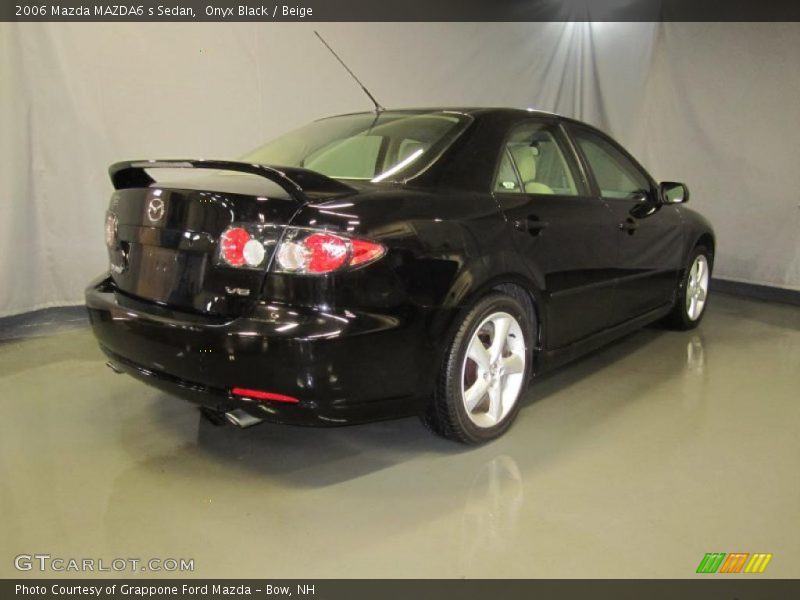 Onyx Black / Beige 2006 Mazda MAZDA6 s Sedan