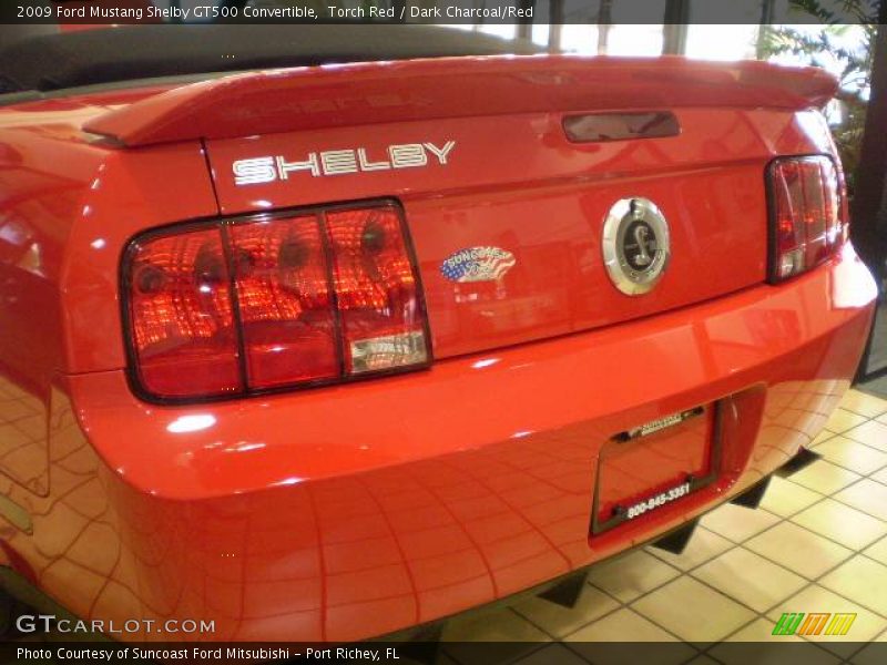 Torch Red / Dark Charcoal/Red 2009 Ford Mustang Shelby GT500 Convertible
