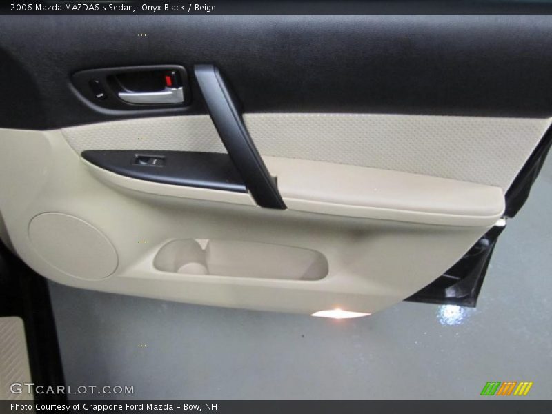 Onyx Black / Beige 2006 Mazda MAZDA6 s Sedan