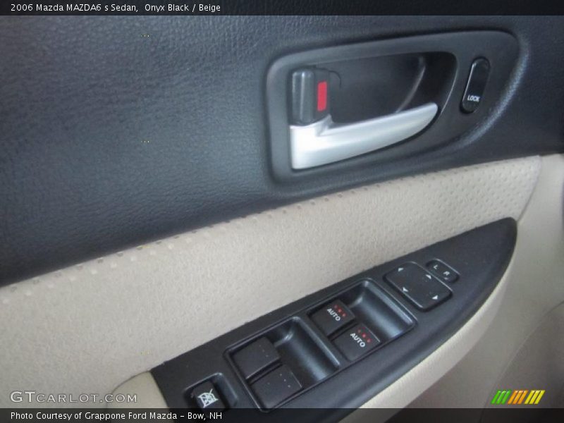 Onyx Black / Beige 2006 Mazda MAZDA6 s Sedan