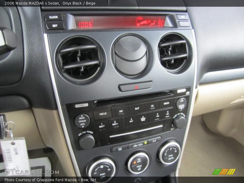 Onyx Black / Beige 2006 Mazda MAZDA6 s Sedan