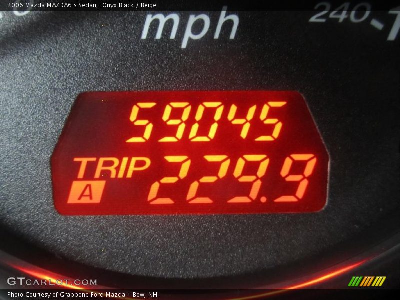 Onyx Black / Beige 2006 Mazda MAZDA6 s Sedan
