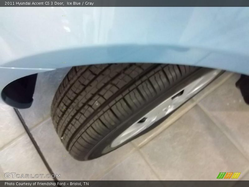 Ice Blue / Gray 2011 Hyundai Accent GS 3 Door