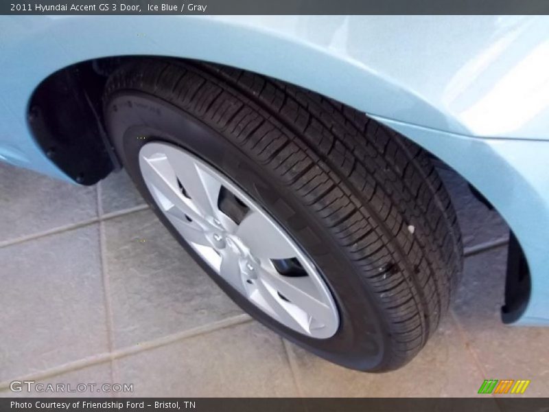 Ice Blue / Gray 2011 Hyundai Accent GS 3 Door