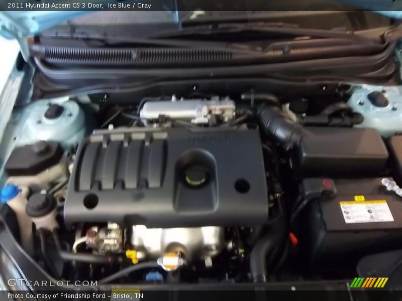 Ice Blue / Gray 2011 Hyundai Accent GS 3 Door