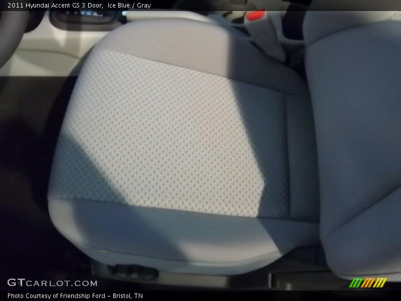 Ice Blue / Gray 2011 Hyundai Accent GS 3 Door