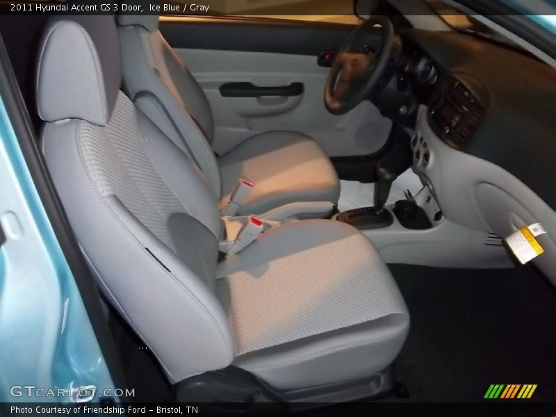 Ice Blue / Gray 2011 Hyundai Accent GS 3 Door