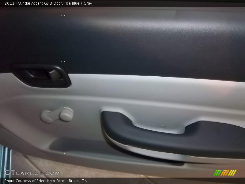 Ice Blue / Gray 2011 Hyundai Accent GS 3 Door