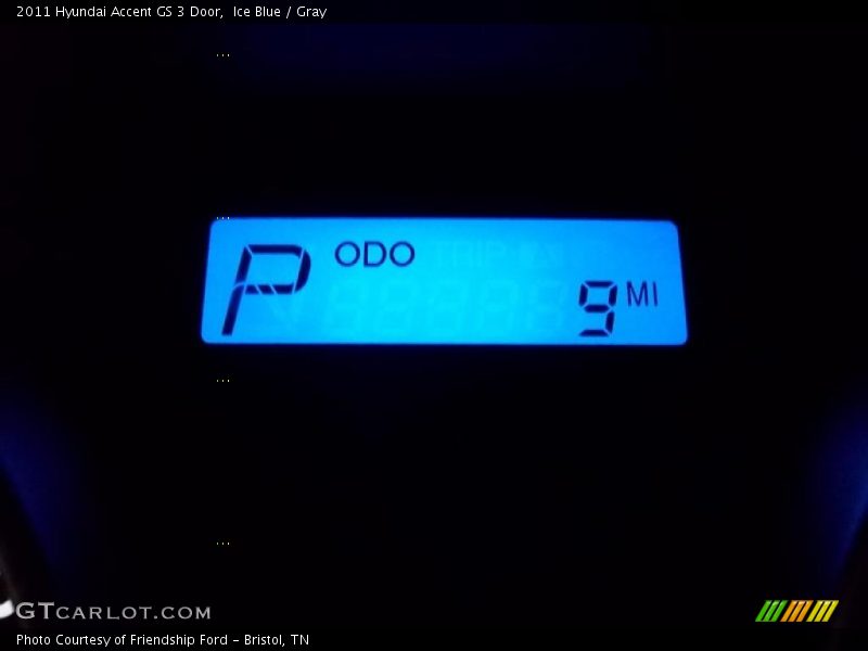 Ice Blue / Gray 2011 Hyundai Accent GS 3 Door