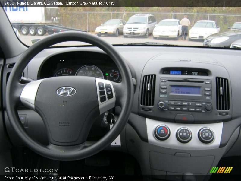 Carbon Gray Metallic / Gray 2008 Hyundai Elantra GLS Sedan