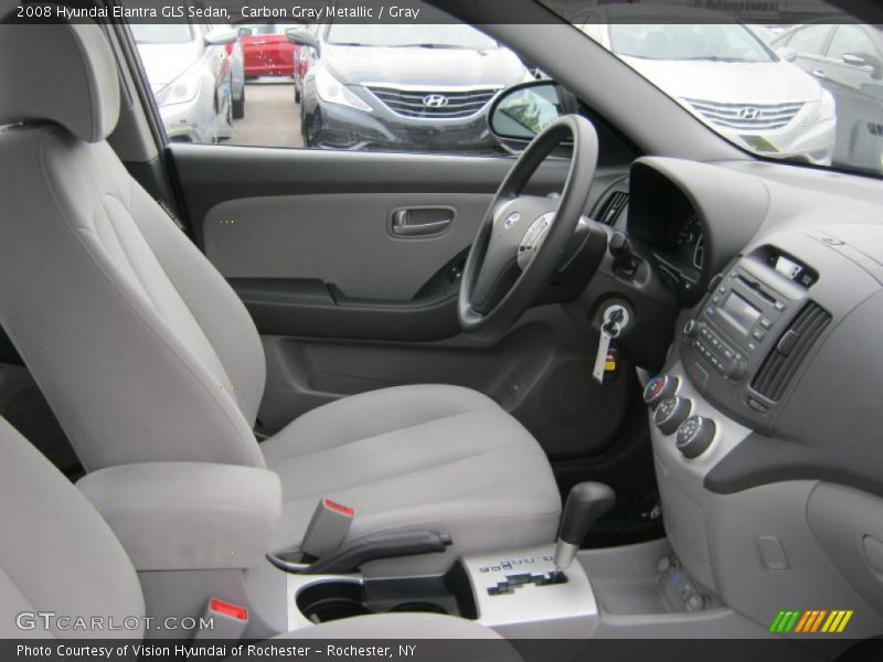 Carbon Gray Metallic / Gray 2008 Hyundai Elantra GLS Sedan