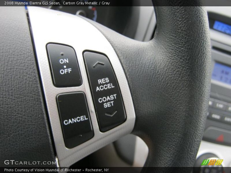 Carbon Gray Metallic / Gray 2008 Hyundai Elantra GLS Sedan
