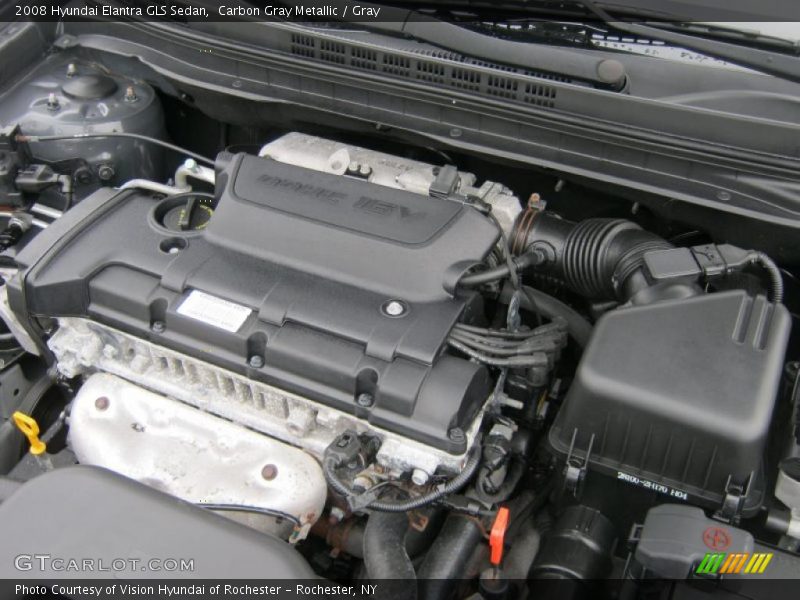 Carbon Gray Metallic / Gray 2008 Hyundai Elantra GLS Sedan
