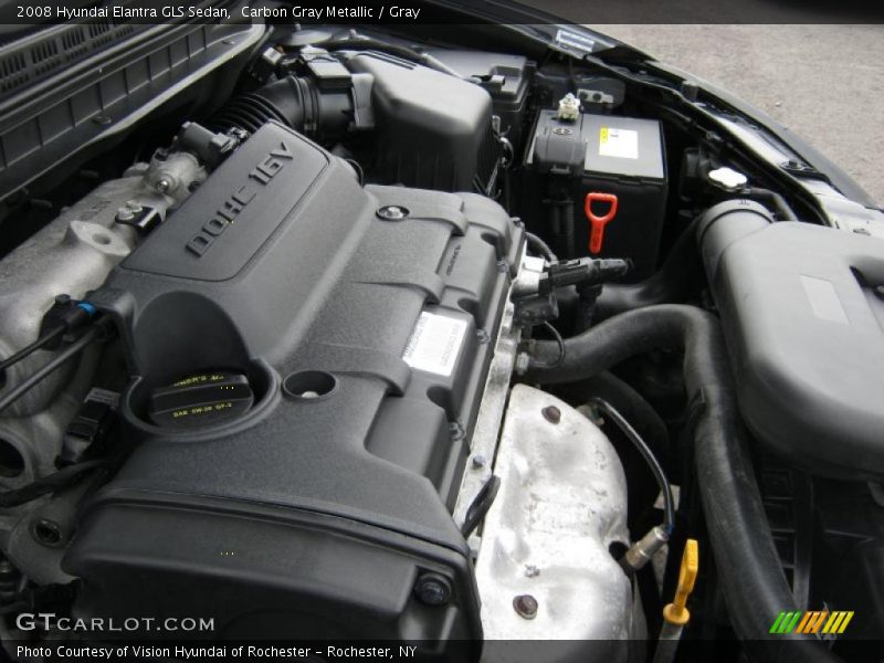 Carbon Gray Metallic / Gray 2008 Hyundai Elantra GLS Sedan