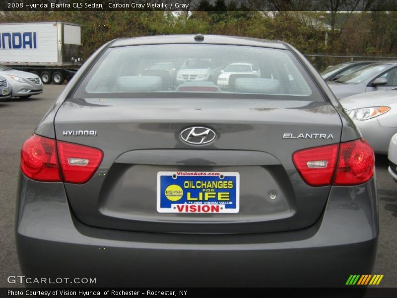 Carbon Gray Metallic / Gray 2008 Hyundai Elantra GLS Sedan