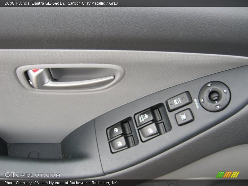 Carbon Gray Metallic / Gray 2008 Hyundai Elantra GLS Sedan