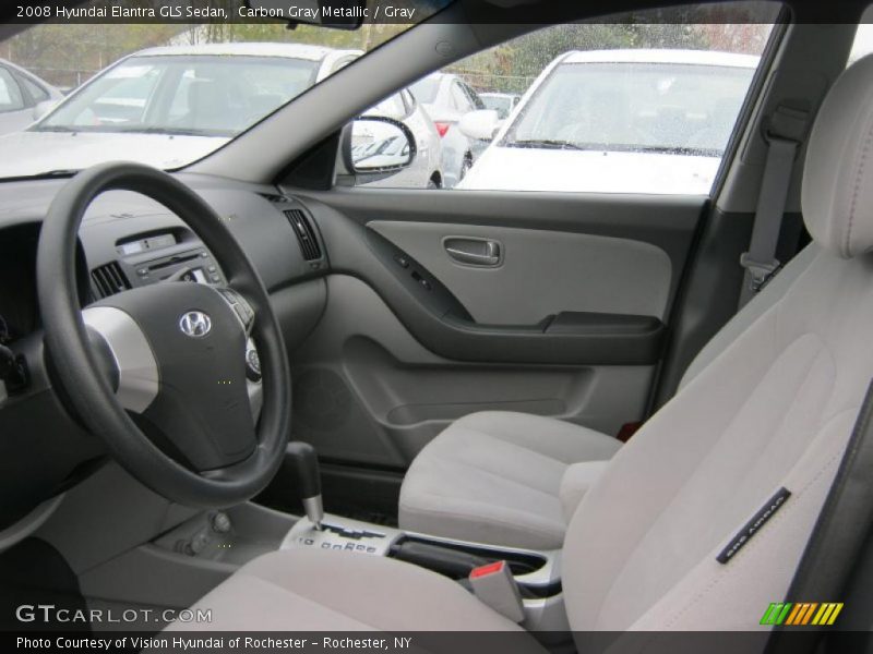 Carbon Gray Metallic / Gray 2008 Hyundai Elantra GLS Sedan