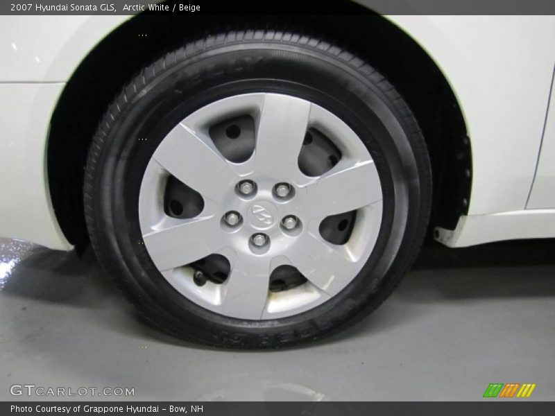 Arctic White / Beige 2007 Hyundai Sonata GLS