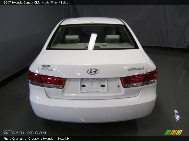 Arctic White / Beige 2007 Hyundai Sonata GLS