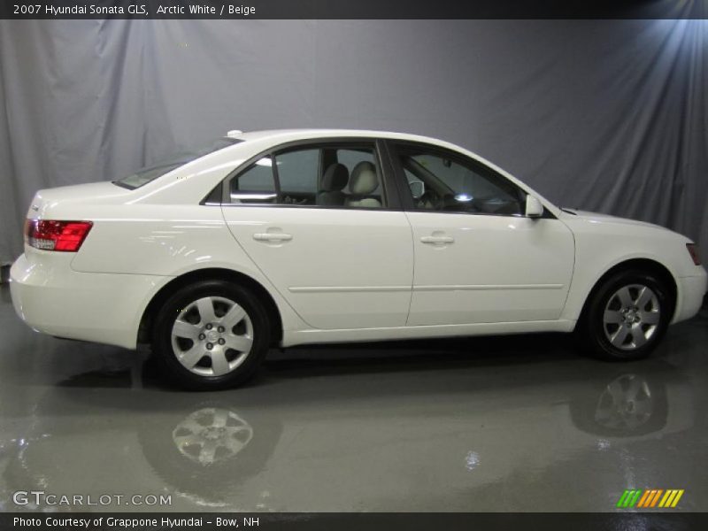 Arctic White / Beige 2007 Hyundai Sonata GLS