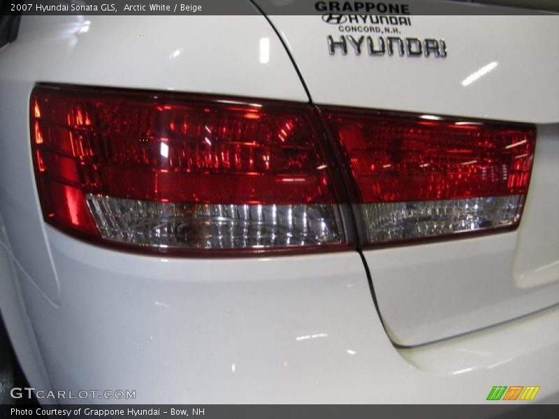 Arctic White / Beige 2007 Hyundai Sonata GLS