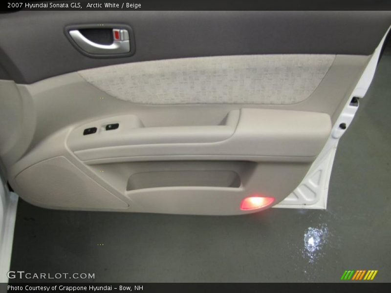 Arctic White / Beige 2007 Hyundai Sonata GLS