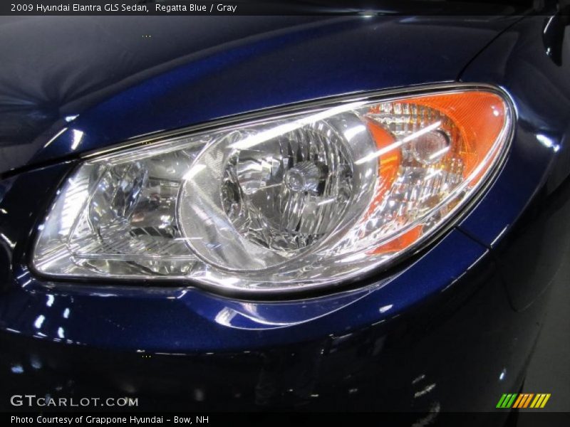 Regatta Blue / Gray 2009 Hyundai Elantra GLS Sedan