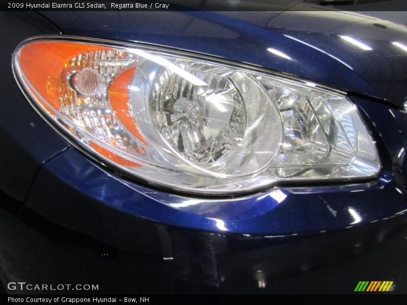 Regatta Blue / Gray 2009 Hyundai Elantra GLS Sedan