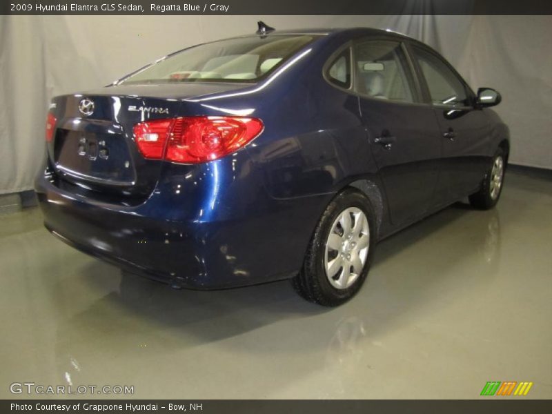Regatta Blue / Gray 2009 Hyundai Elantra GLS Sedan