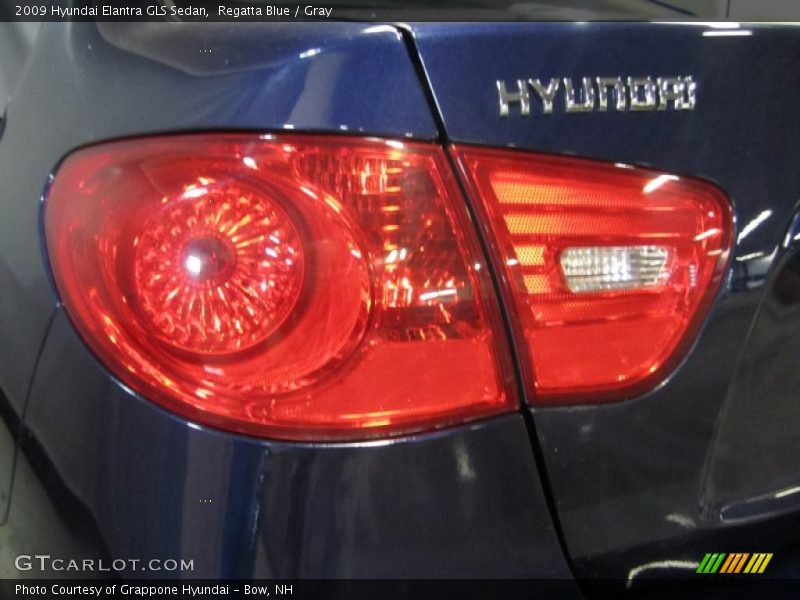 Regatta Blue / Gray 2009 Hyundai Elantra GLS Sedan