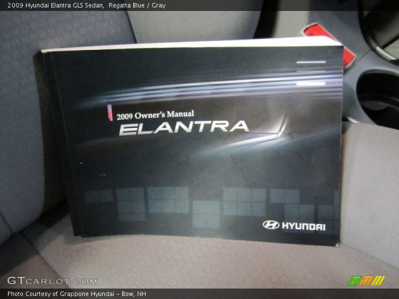 Regatta Blue / Gray 2009 Hyundai Elantra GLS Sedan