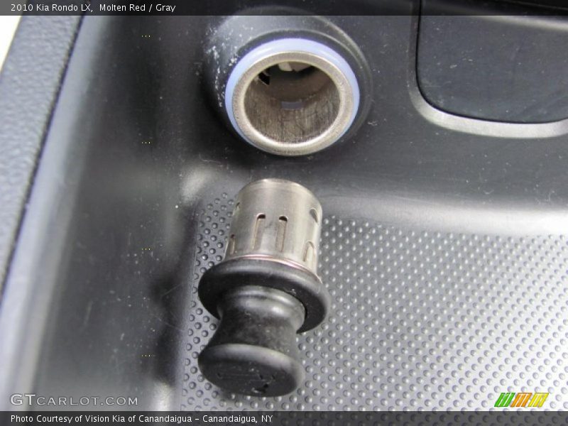 Molten Red / Gray 2010 Kia Rondo LX