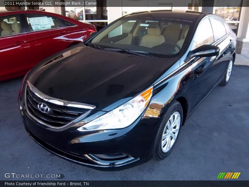 Midnight Black / Camel 2011 Hyundai Sonata GLS