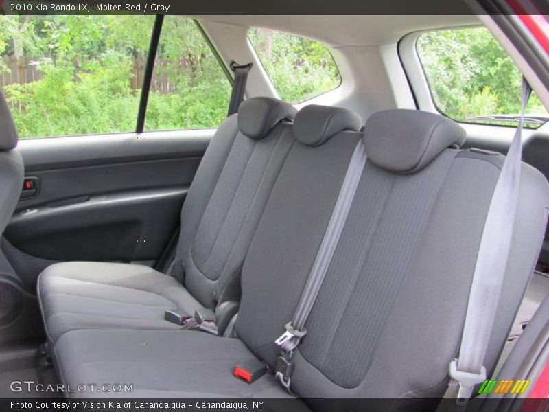 Molten Red / Gray 2010 Kia Rondo LX