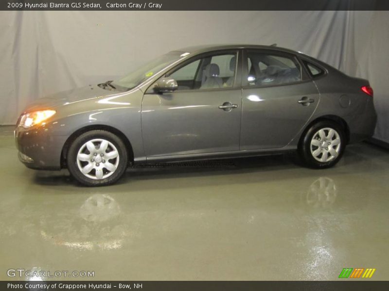 Carbon Gray / Gray 2009 Hyundai Elantra GLS Sedan