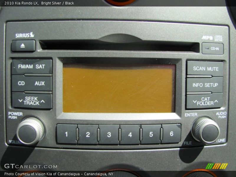 Bright Silver / Black 2010 Kia Rondo LX