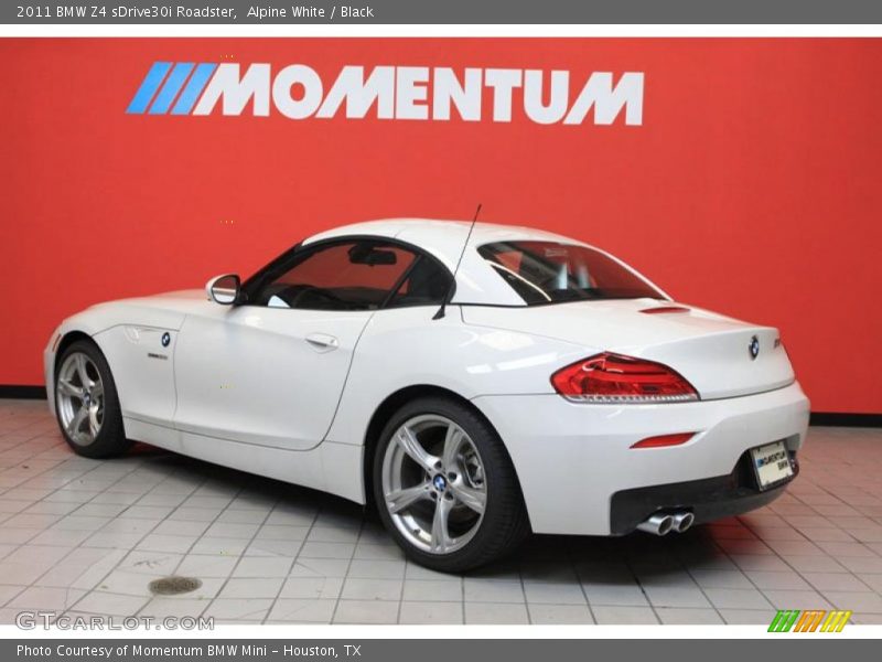 Alpine White / Black 2011 BMW Z4 sDrive30i Roadster