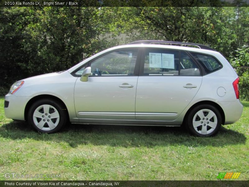 Bright Silver / Black 2010 Kia Rondo LX