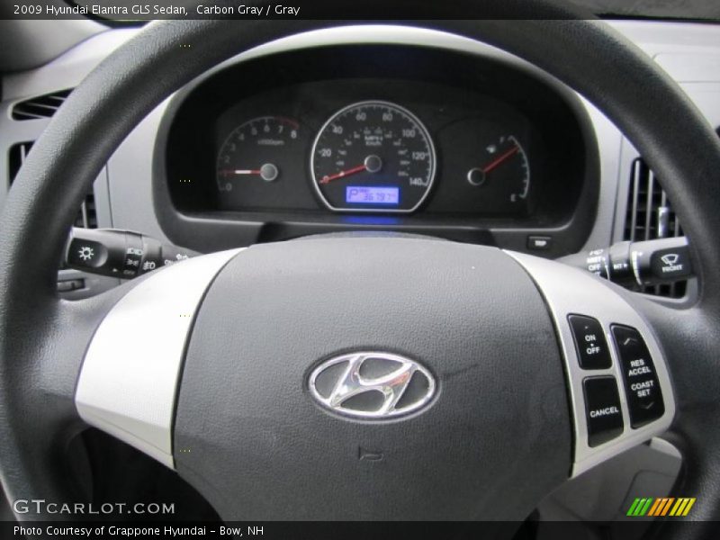 Carbon Gray / Gray 2009 Hyundai Elantra GLS Sedan